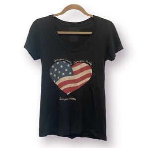 STIHL Love Your Family Love Your Country B-Neck Tee Americana Medium